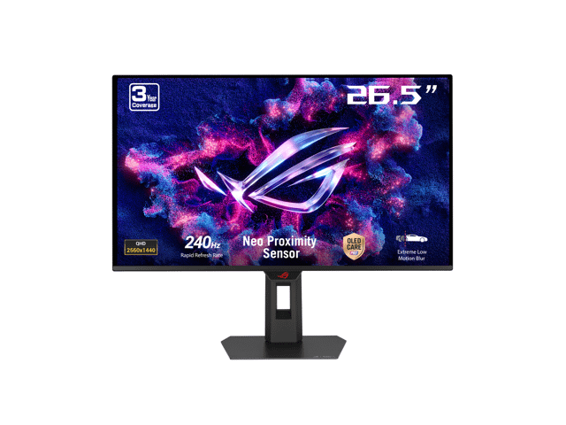 ASUS ROG Strix 27 inch QHD 2K 1440P 240Hz AMD FreeSync Premium OLED XG27AQDMES