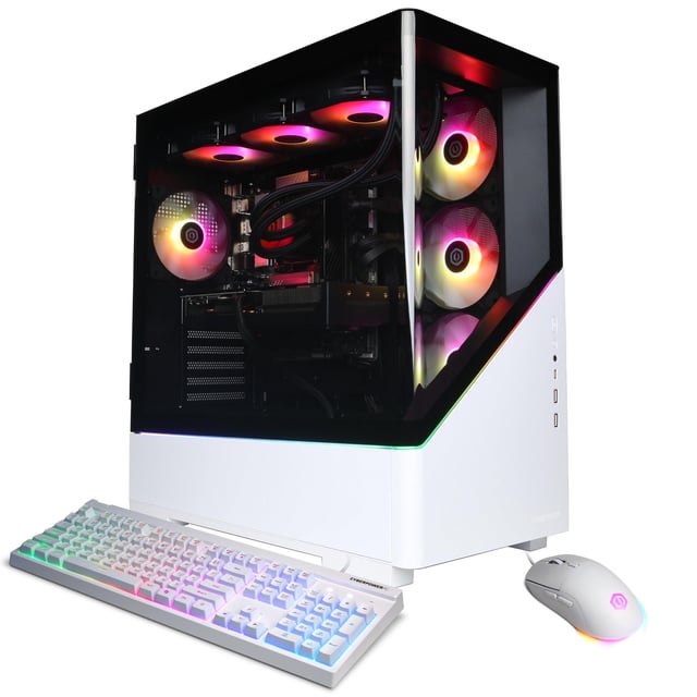 CyberPowerPC Gamer Xtreme Gaming Desktop, Intel Core Ultra 5 250KF Plus, NVIDIA GeForce RTX 5070 12GB, 16GB DDR5, 1TB SSD, White