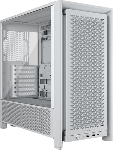 CORSAIR 4000D RS Frame Modular High Airflow Mid-Tower PC Case – 3X CORSAIR RS Fans – InfiniRailFan Mounting System – Reverse Connector Motherboard Compatible