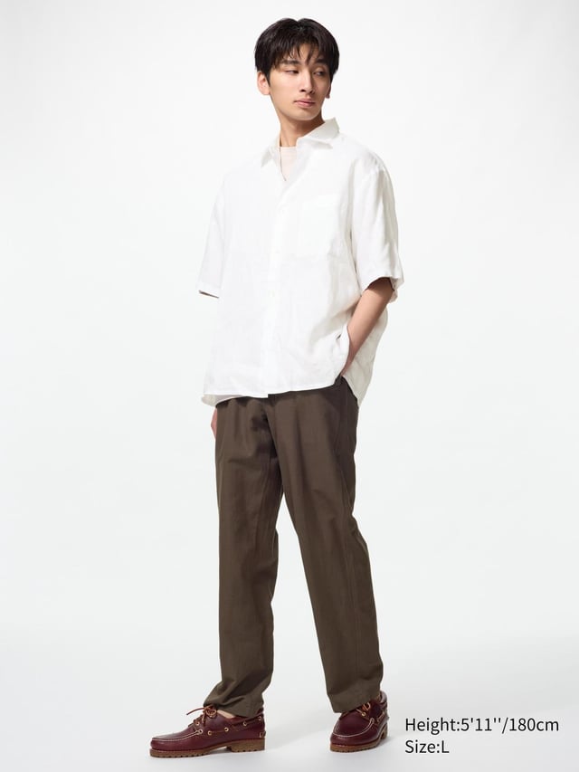 UNIQLO Men's Relaxed Linen Blend Pants