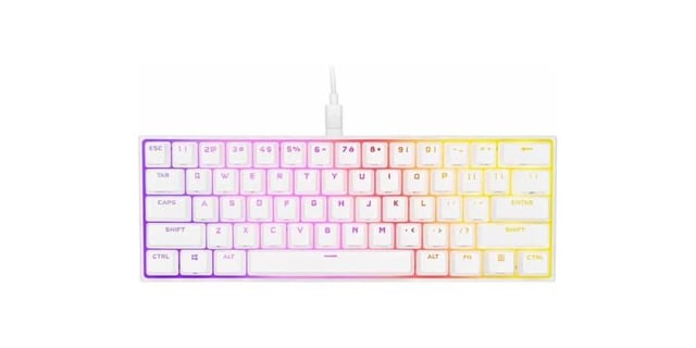 Corsair K65 RGB MINI 60% Mechanical Keyboard – Cherry MX Speed, PBT Keycaps, 8,000Hz Polling