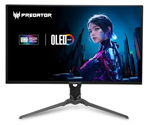 Acer Predator X32 V2bmiiphx 31.5" 4K UHD OLED, 165Hz, 0.03ms, FreeSync Premium Pro, HDMI 2.1 / DP 1.4
