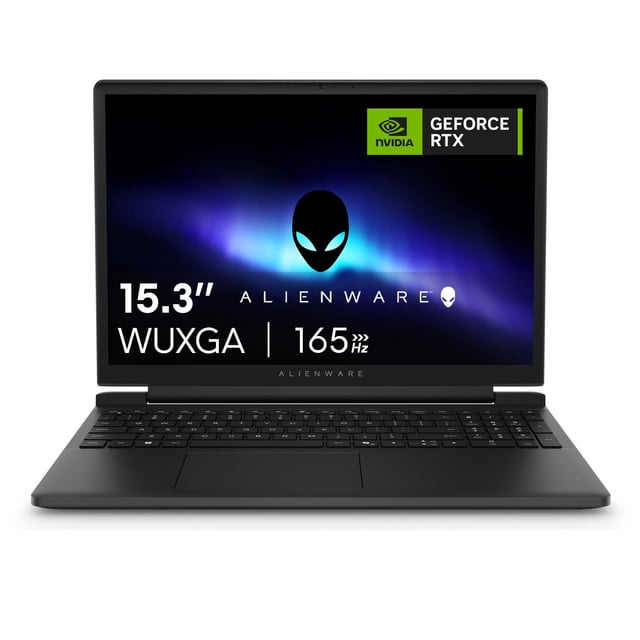 Alienware Gaming Laptop, 15.3” 16:10 WUXGA (1920x1200) 165Hz Display, AMD Ryzen 5 220, NVIDIA GeForce RTX 4050, 16GB DDR5 RAM, 512GB SSD, Black, DA15265. Now