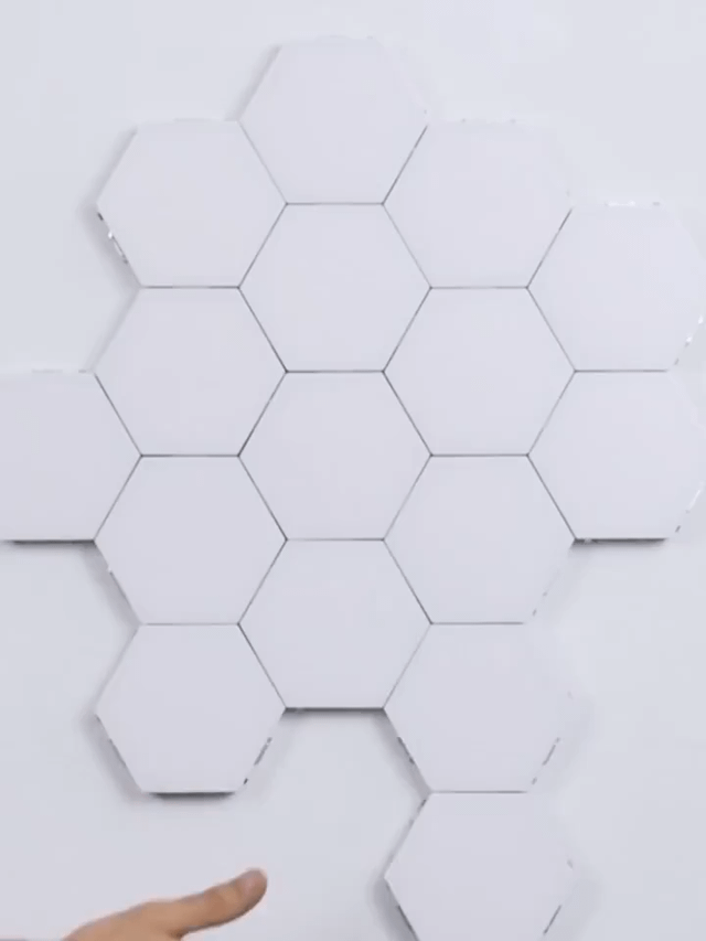 Wall Lamp with Honeycomb Interior Decoration