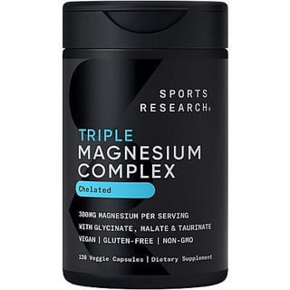 120-Ct Sports Research Triple Magnesium Complex Capsules (Chelated)