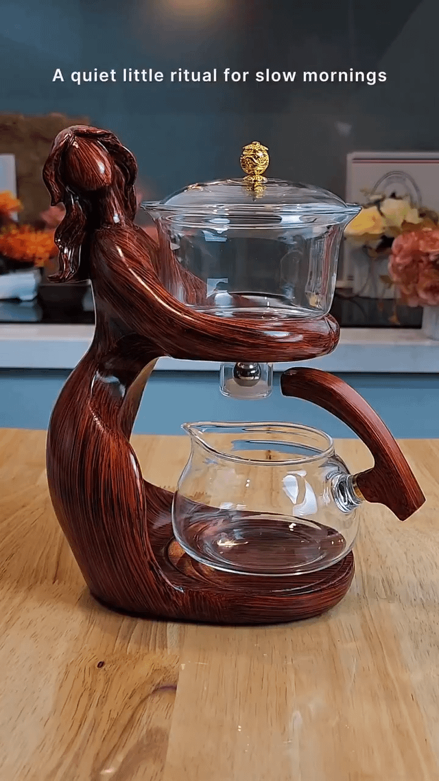 Automatic Glass Kungfu Tea Set