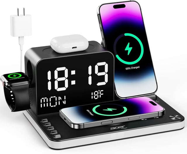 38% OFF On a Fast-Selling Acer 7-in-1 Wireless Charging Station for Apple Devices – Now