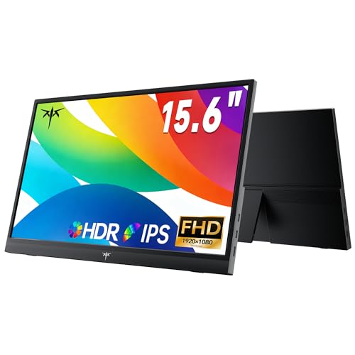 15.6" KTC 1080P Portable IPS HDR Monitor w/ USB-C & HDMI - F/S
