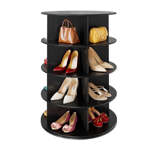 4 Tier Rotating Shoe Rack Tower, Spinning Shoe Display Revolving 360 at $ 119 (15% off)