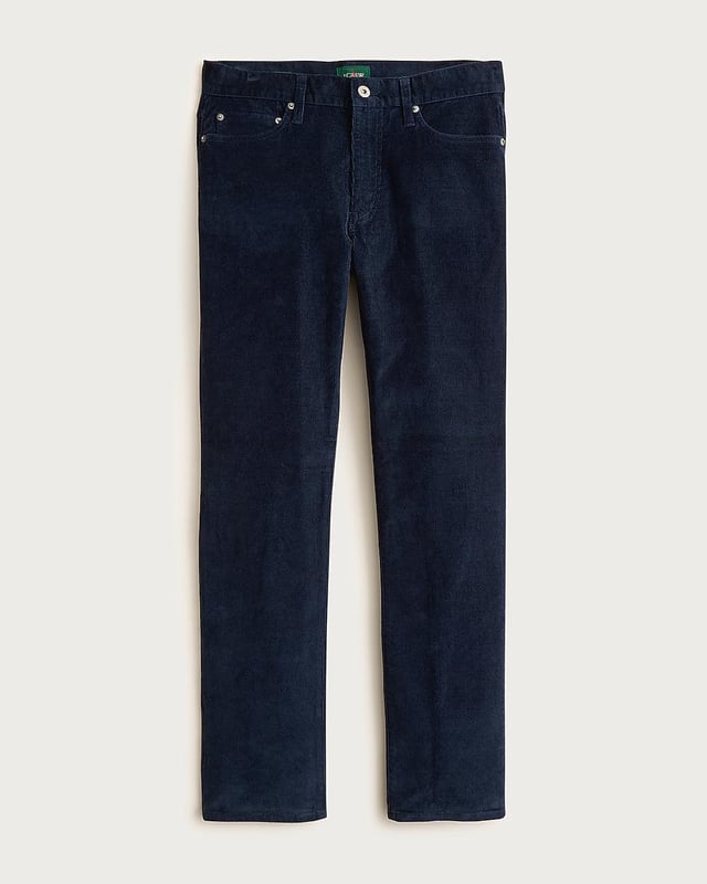 J.Crew 770 Straight-fit five-pocket pant in stretch corduroy navy
