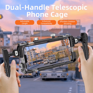 Universal Smartphone Video Rig with Handles 67mm Filter Adapter Phone Cage