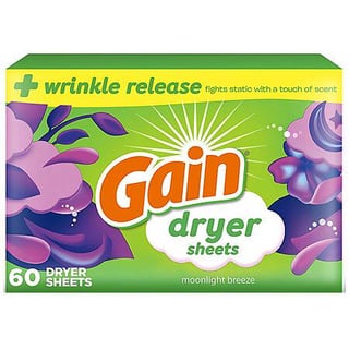 60-Ct Gain Laundry Dryer Sheets (Moonlight Breeze)