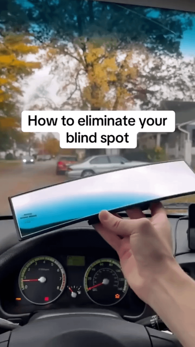Wide Angle Anti-Glare Rearview Mirror