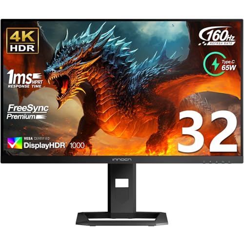 INNOCN 32" Mini LED 4K 160Hz 3840 x 2160P HDR1000 99% DCI-P3, USB Type-C Monitor