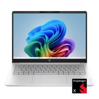 HP OmniBook 3 Laptop - 14" (1920 x 1200) WUXGA 2K Touch Display, Snapdragon X X1-26-100 processor with Qualcomm Hexagon NPU (45 NPU TOPS), Qualcomm Adreno Graphics, 16GB RAM, 512GB SSD, Now