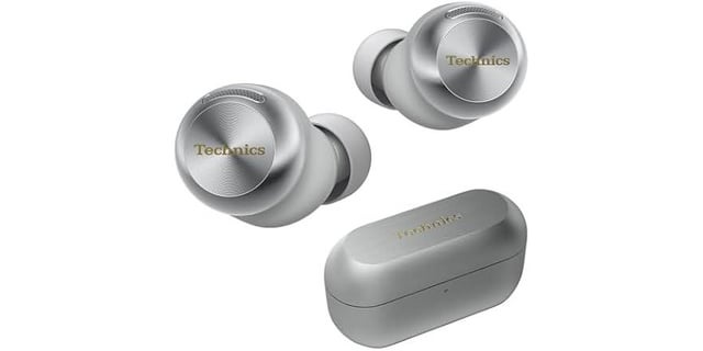 Technics EAH-AZ100-S (Silver) True Wireless ANC Earbuds - Dolby Atmos, 3-Device Multipoint, Wireless Charging