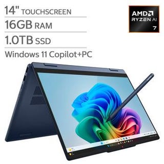 Lenovo IdeaPad 5 Convertible Laptop: 14" WUXGA (1920 x 1200) IPS Touchscreen, Ryzen AI 7 445, AMD Radeon 840M, 16GB RAM, 1TB SSD
