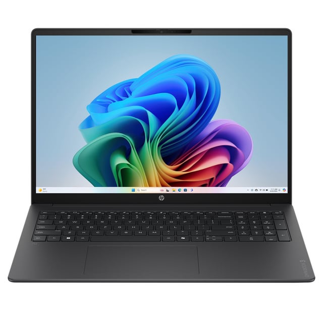 HP OmniBook 3 Laptop - 16" 2K IPS (1920x1200) Display, Snapdragon X X1-26-100 processor, 16GB RAM, 512GB SSD, Windows 11 Home. For