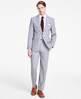 Nautica Men's Modern-Fit Bi-Stretch Nested Suit