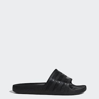 adidas Men's Adilette Aqua Slides (Core Black)