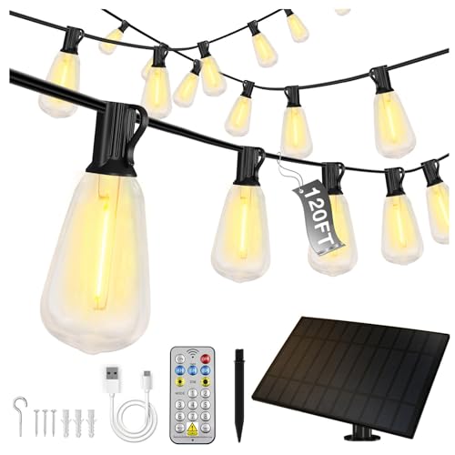Amazon US - 50% OFF - 120ft Waterproof Outdoor Solar String Lights