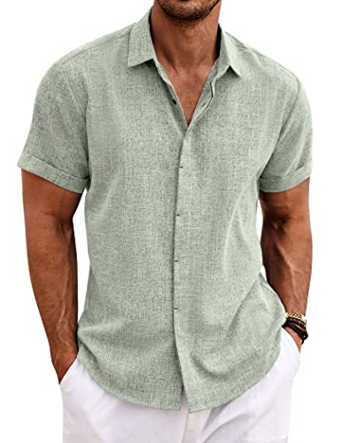 30% LIMITED TIME OFF on a BEST SELLER Men’s Linen Short Sleeve Shirt (COOFANDY) — Only