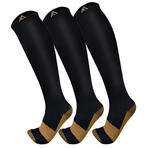 -29% OFF on a Copper Compression Socks (3-Pack) for Running, Travel & Daily Support (FuelMeFoot)