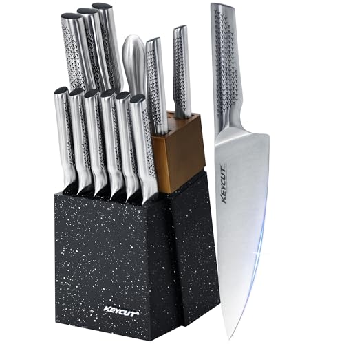 KEYCUT 13‑Piece Knife Set with Block