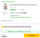 More price drop on Naturaltein Yeast Protein 💪🔥 1kg @ ₹1493 🎯