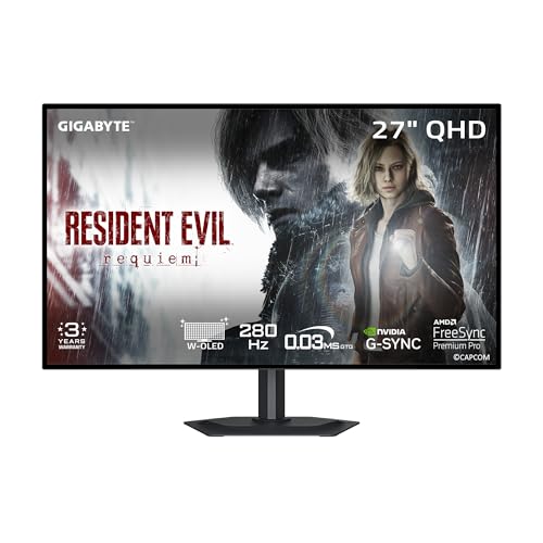 GIGABYTE - MO27Q28GR - 27" W-OLED Gaming Monitor - QHD 2560x1440-280Hz