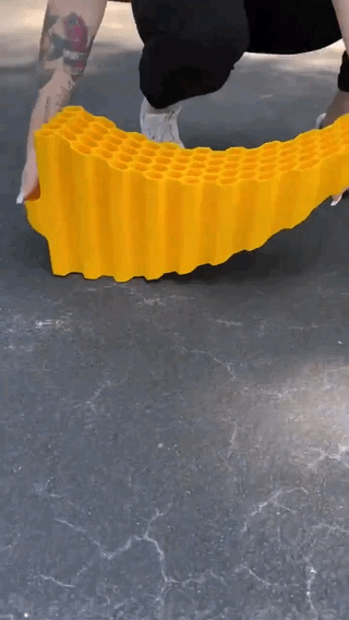 Curved RV Leveling Ramp for Tire Changes & Stabilizing