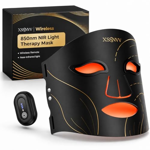 Cordless Rechargeable Red Light Therapy Facial Mask