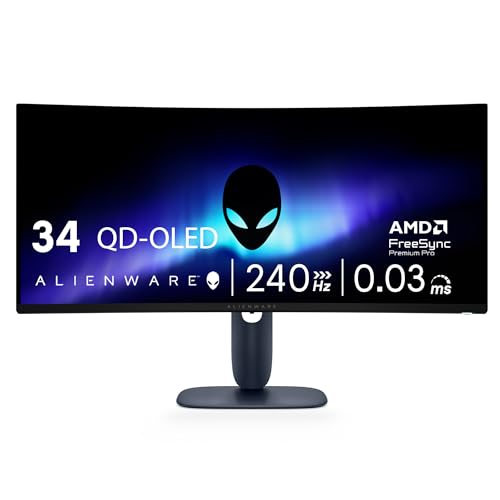 Alienware 34" 240Hz QD-OLED Curved Gaming Monitor - AW3425DW - 34.2-inch WQHD (3440 x 1440)